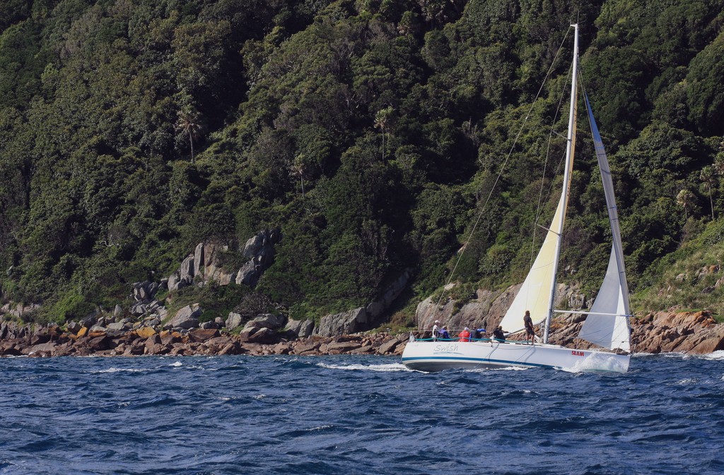 Not Swish enjoying the sail and the scenery on day 2 of the Commodore’s Cup at Sail Port Stephens 2011 © Sail Port Stephens Event Media